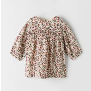 Zara Toddler Floral Cotton Dress NWT